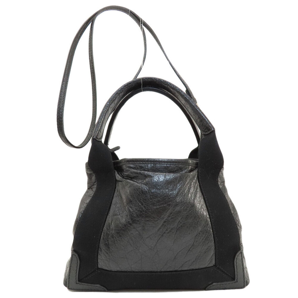Balenciaga Handbag Navy Leather Blue Cabas